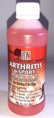 LDN Research 8oz Arthritis & Sport Penetrating Heat Rub Epsom Salt Plus Alcohol