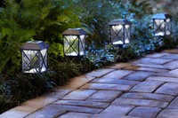 Pathway Lantern Solar Led Lights Waterproof Black Plastic Walkway Garden Decor Pathway Lantern Solar Led Lights Waterproof Black Plastic Walkway Garden Decor