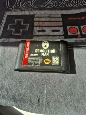 Demolition Man (Sega Genesis, 1995) Authentic Game Cartridge Only