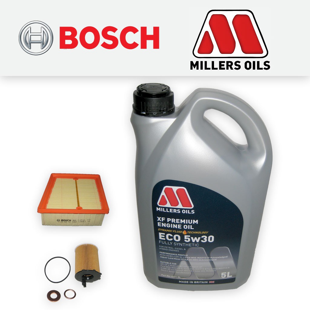 SERVICE KIT for FORD FIESTA MK7 1.5 TDCI OIL AIR FILTERS +5w30 OIL (2012-2015)