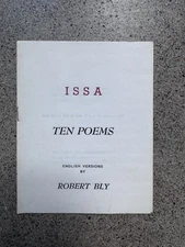 Issa: Ten Poems – Robert Bly – Haiku Zen Poetry Chapbook – Japanese Minimalism
