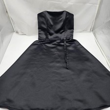 Jessica Mcclintock Sexy Little Black Dress Strapless Sz 8 Dinner Holiday Party