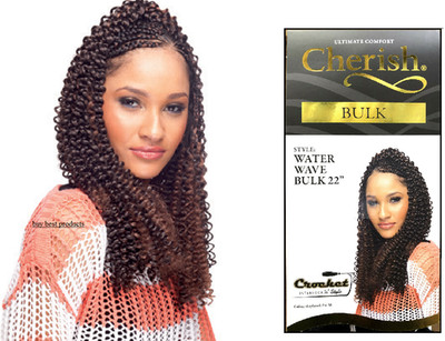 CHERISH BRAID SYNTHETISCH, GEHÄKELT ENGE LOCKEN HAARVERLÄNGERUNG - WASSERWELLE 22''