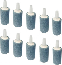 10 Pack Aquarium Air Stones - Air Pump Accessories of 1 Inch Cylinder Fish Tank