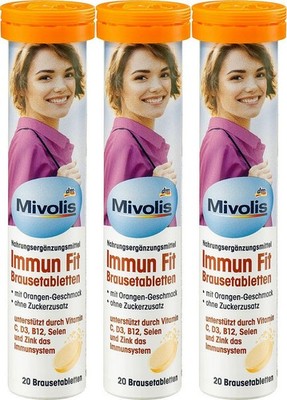 60 Brausetabletten Immun Fit Vitamine C-D3-B12 + Zink + Selen stärkt lmmunsystem