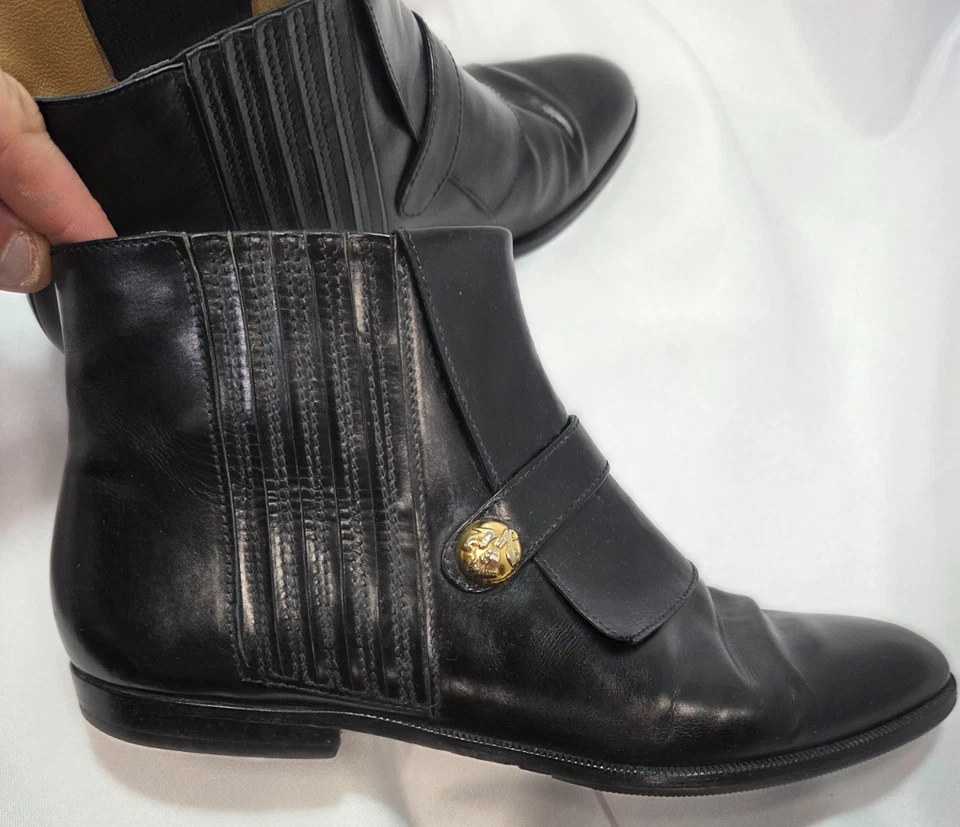 Botines Salvatore Ferragamo Dolcezza de cuero negro talla 6,5 Foto 2 de 4