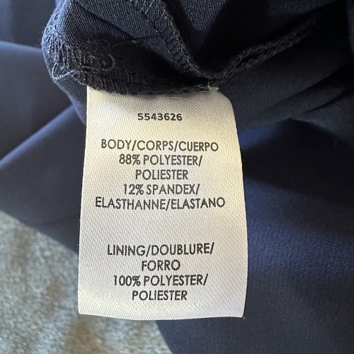 NWT Kay Unger Dress Jumpsuit Midnight Davina Crepe Walk Thru Sleeveless Stretch - Picture 9 of 13