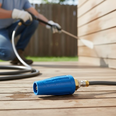 #ad 5000PSI High Pressure Washer Rotating Turbo Nozzle Spray Tip 1 4quot; Quick Connect $28.77