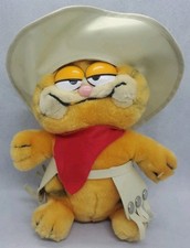 Vintage Dakin 1978 Garfield Cowboy Plush "Move Over Duke" Chaps Hat Bandana