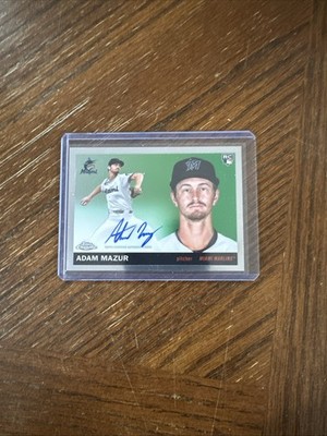 2025 Topps Chrome Platinum Baseball #CPA-AMA Adam Mazur RC Auto Miami Marlins