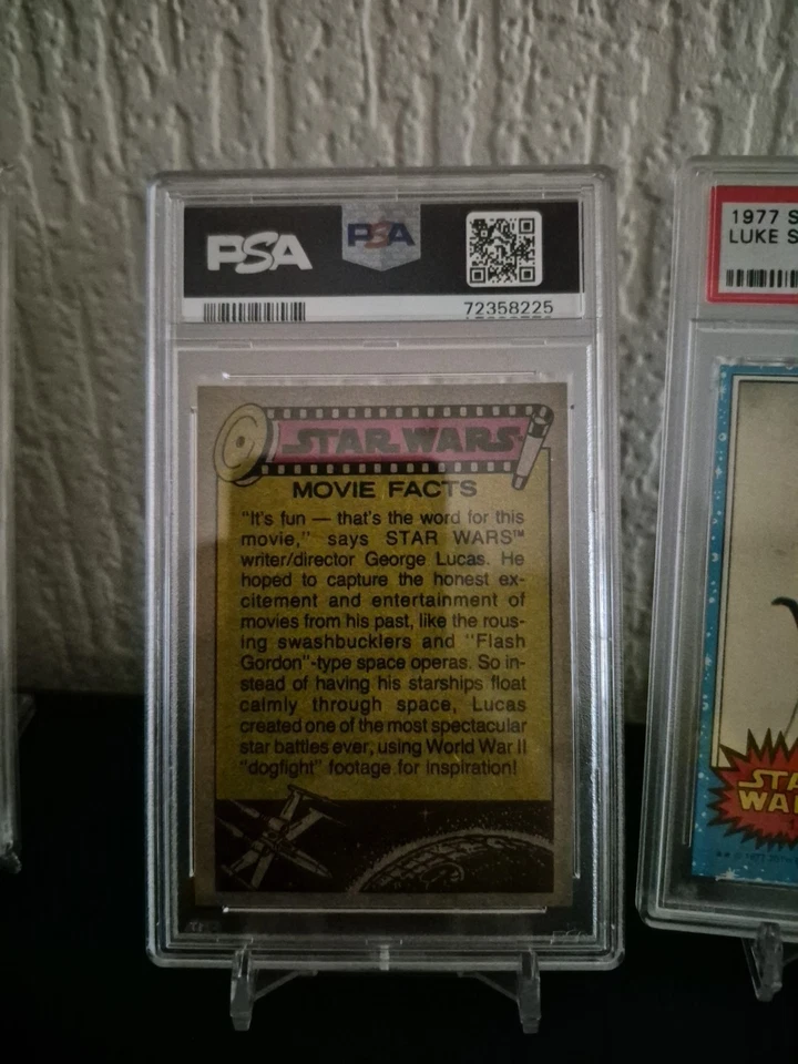 Star Wars 1977 Topps Han Solo #58 PSA 7 - Image 3 of 3