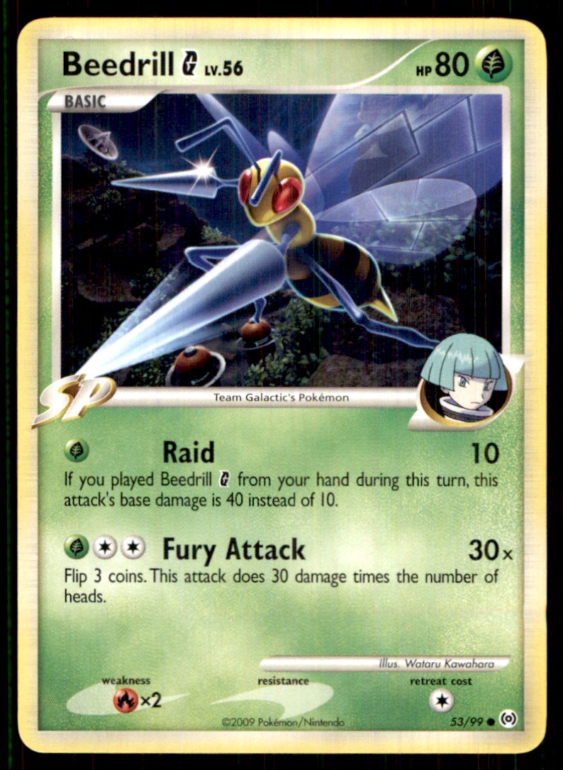 2009 Platinum - Arceus Beedrill G Basic/Common #53