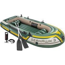 Intex Seahawk 3 Inflatable Boat Set with Oars...