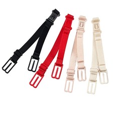 4pcs Women Elastic Band Non-Slip Adjustable Bra Straps Holder with Buckle