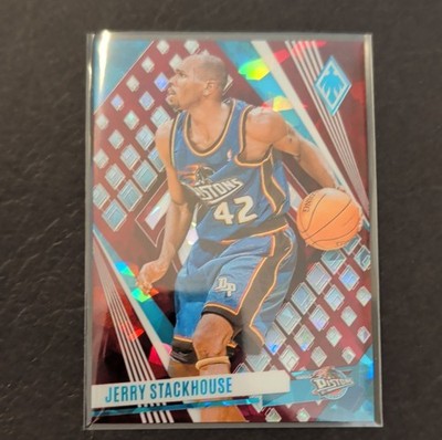Jerry Stackhouse 2023-24 Panini Phoenix Maroon Ice /275 Pistons #98