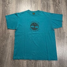 Vintage 90s Timberland Performance Tree Logo T-Shirt Made In USA Medium