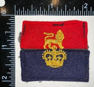 Post WWII British Army War Office Controlled Units Patch Formation Sign