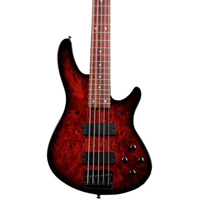 Schecter Guitar Research C5 Standard 5String Electric Bass Guitar Tobacco Burl