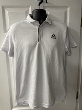 Reebok Men's Performance Polo Shirt- White Size Small