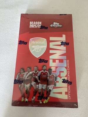 Topps Chrome Arsenal 2025-26 Hobby Box 25/26 BRAND NEW AND SEALED Fast Shipping 