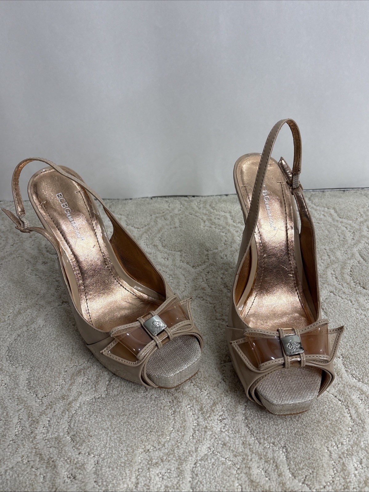 BCBGeneration Angelo Beige/Nude Platform Stiletto… - image 22