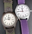 LOT of 2 Vintage Timex Expedition Indiglo Camping Watches- Both WORKING