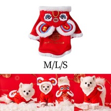 Pet Clothes for Chinese Spring Festival Winter Apparel Dogs Hoodies Coat Stylish