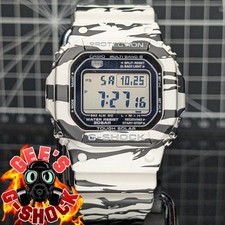 Casio G-Shock Tiger Camo GW-M5610 Solar Multiband Square Black White Camoflauge