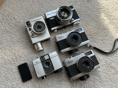 Spring Drive Camera Bundle   Federwerk-Kameras: Canon / Ricoh / Fujita