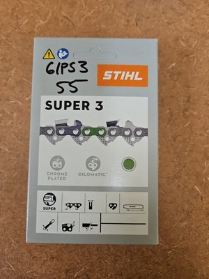 61PS3-55 STIHL 16  Picco Super Saw Chain OEM 3/8P'' .043'' 55DL 3699 005 0055