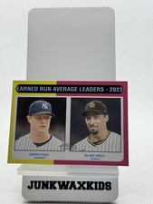 2024 Topps Heritage #311 2023 ERA Leaders