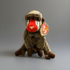 Ty Beanie Baby Cheeks the Baboon Monkey with Tags 1999