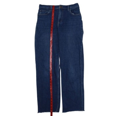 Lee Damen blau hoher Bund gerade Jeans Größe 12 normale Passform