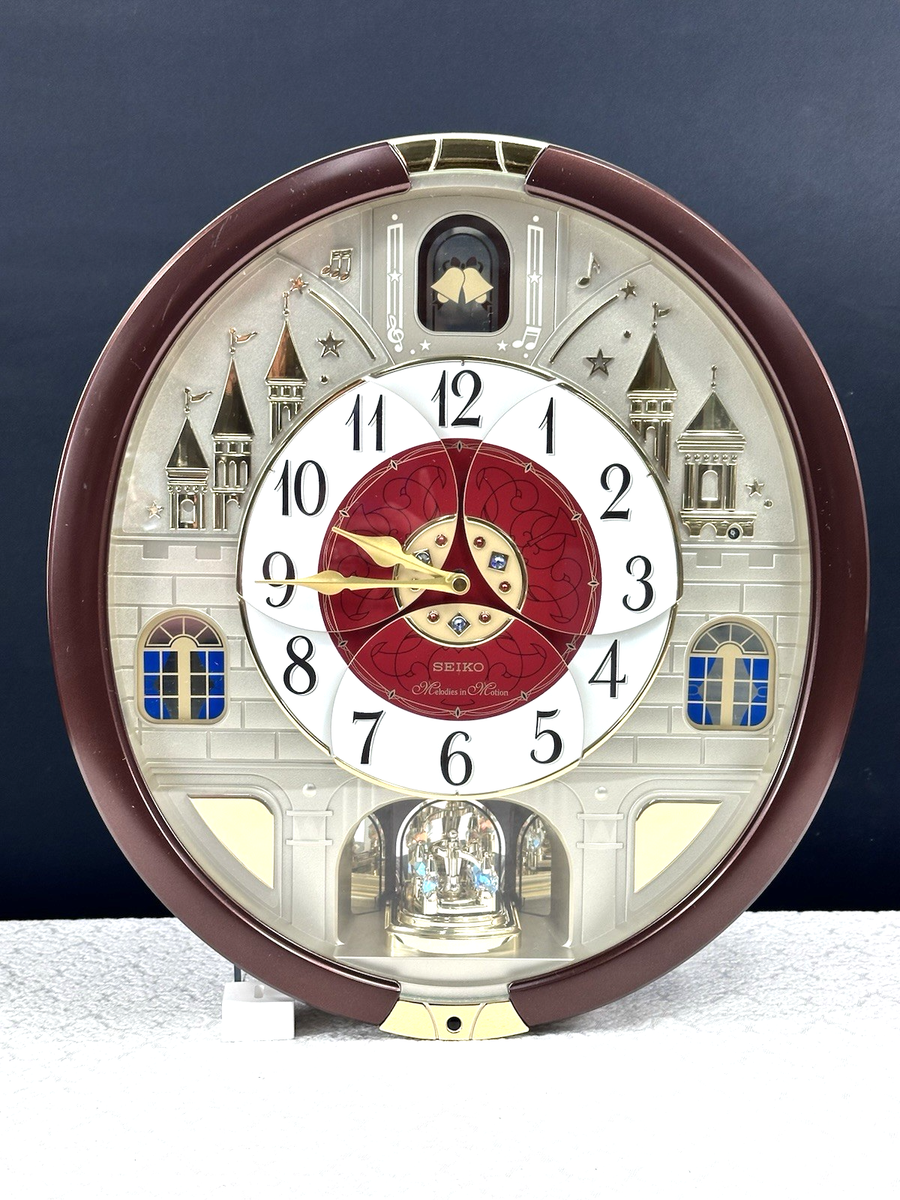 希少品　Melody in Motionシリーズ 手塗り 磁器 置時計 インテリア小物 希少品 Melody in Motionシリーズ 手塗り 磁器 置時計