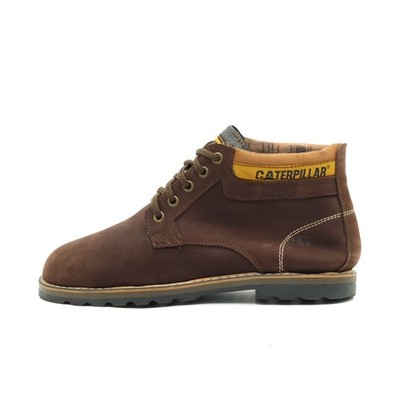 Caterpillar Herren Stiefel Braun Leder Knöchelhoch CAT Arbeitsstiefel EU 42