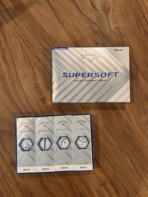 Callaway Supersoft White Golf Balls 12 Ball Box 4 Sleeves New