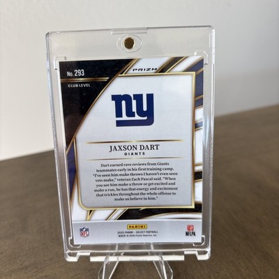 2025 Panini Select - Club Level Jaxson Dart #293 Zebra Prizm (RC