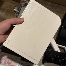 11lb Nintendo Wii & WiiU Console Lot of 2 Black White, 11 Games Cables Remotes