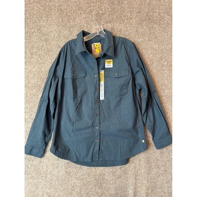 Carhartt Rugged Flex Womens Plus 1X 16W/18W Long Sleeve Button Down Shirt NWT
