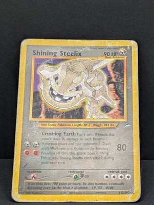 Shining Steelix 112/105 Neo Destiny Holo Ultra Rare Pokemon TCG