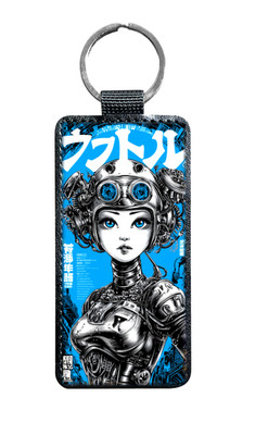 Cyberpunk Android Girl Japanese Poster Style Sci-Fi Art gift   M074