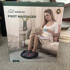 Snailax Shiatsu Foot Massager with Heat Deep Kneading Air Compression Black