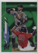 2020 Topps Chrome Green Refractor 95/99 Jonathan Villar #75 sy5