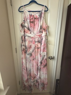 R & M Richards Womens Sleeveless Pink Floral Evening Gown 18W NWT New! | eBay R & M Richards Womens Sleeveless Pink Floral Evening Gown 18W NWT New! | eBay