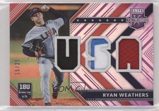 2018 Panini Elite Extra Edition USA Materials Purple 15/25 Ryan Weathers hg6