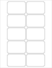 2 X 3 Inch Label for Laser and Inkjet Printers with Template Included, 12 Full S