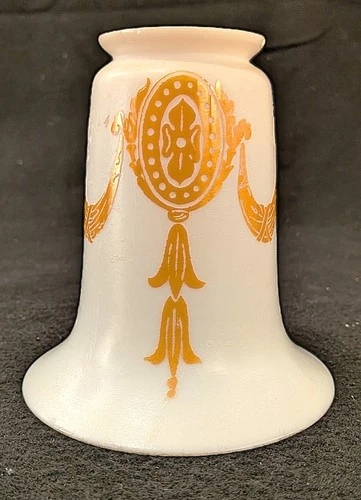 Steuben Art Glass Lamp Shade with Acid-Cut Design