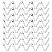 40pcs 6x8x36mm Single Button V-Shaped Paddle Snap Spring Clips Hollow Head