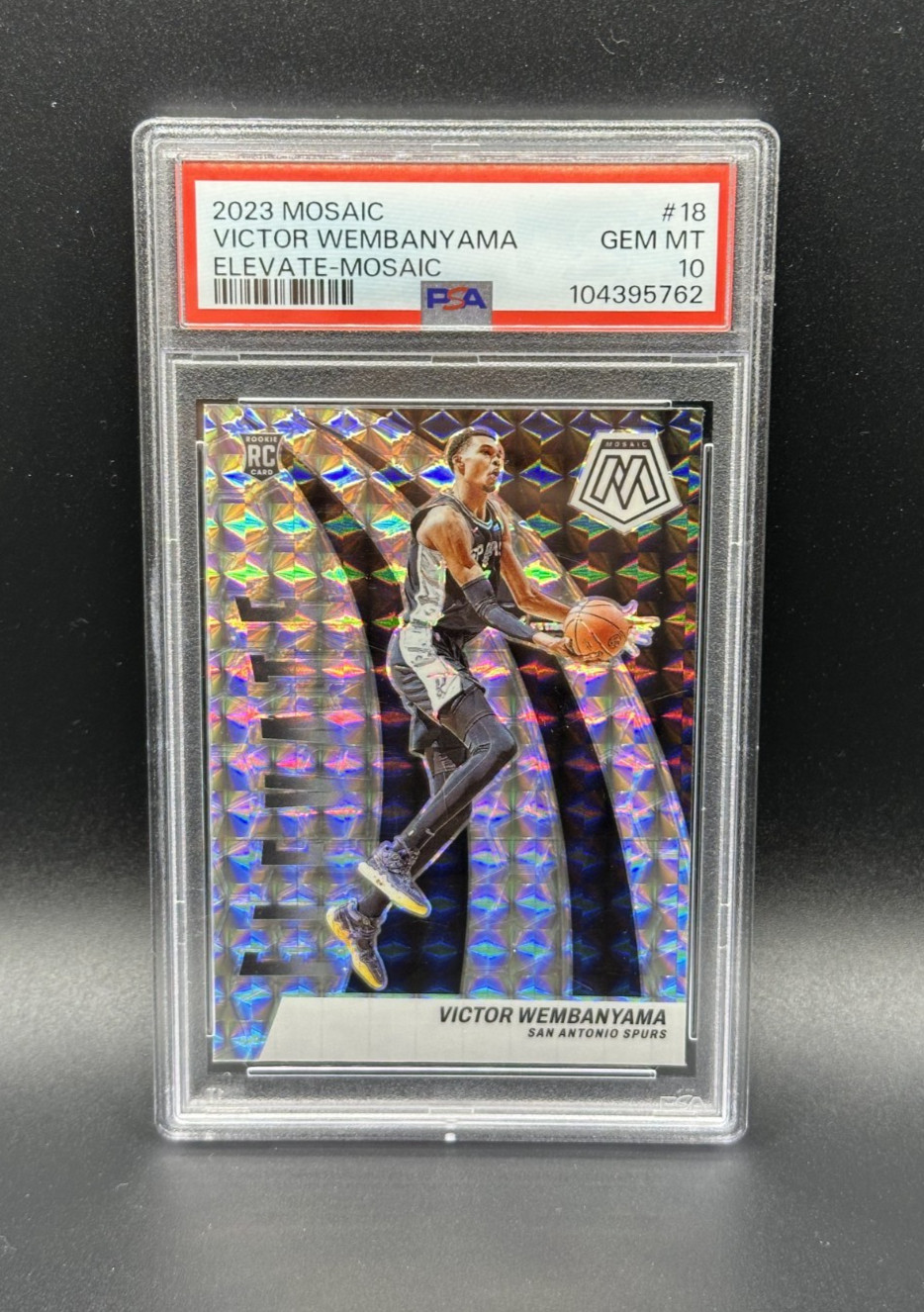 Victor Wembanyama RC PSA 10 - 2023-24 Elevate Silver Mosaic Prizm #18