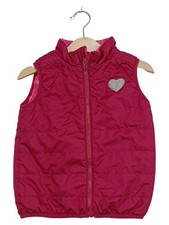 LIEGELIND gilet trapuntato bambina taglia 92 rosa tinta unita glitter applicazione zip